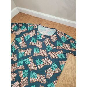 Lularoe‎ Irma Americana Collection Flag High Low Shirt